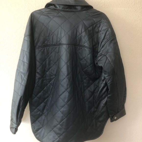 VIGOSS WOMEN’s FAUX LEATHER QUILTED JACKET SIZE M - Picture 6 of 10